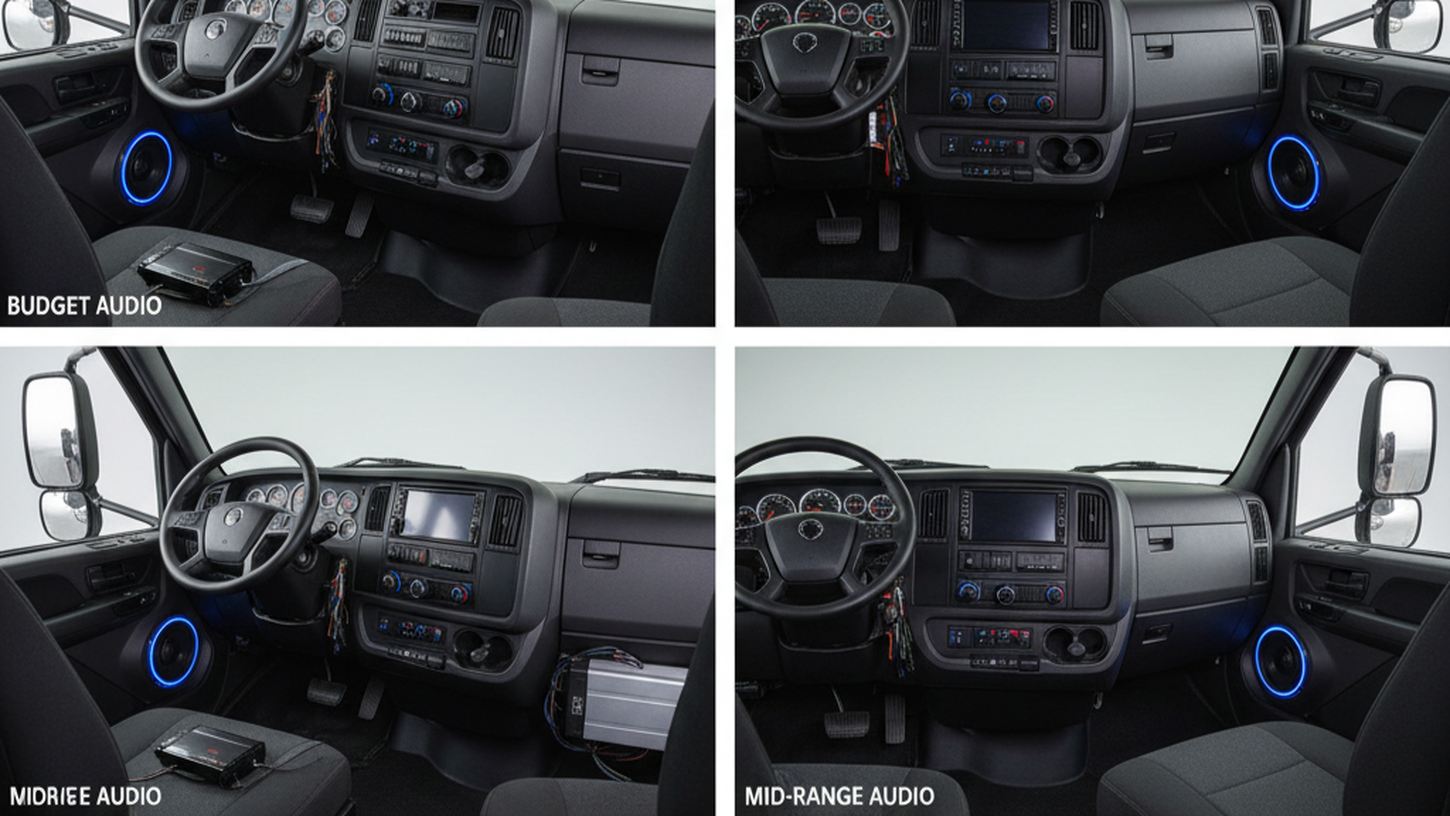 сравнение вариантов аудиосистем для кабины грузовика