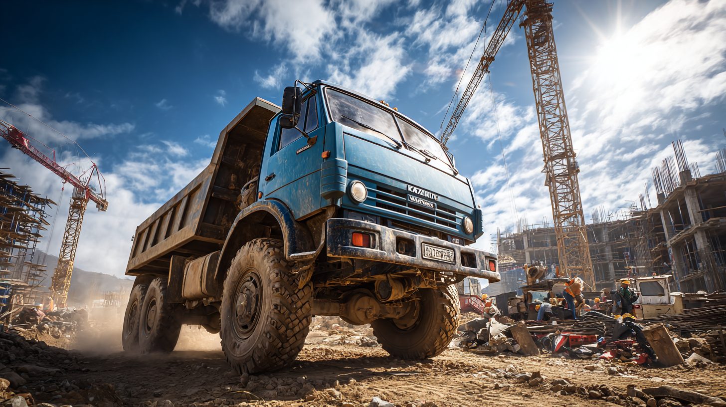 КАМАЗ-5320 на строительстве