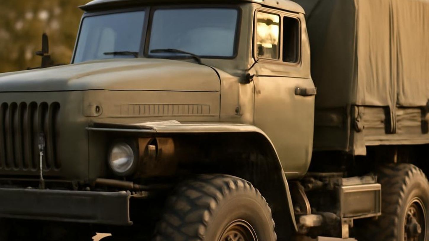 Грузовик Урал-4320 на экспортной поставке в 1980-х годах