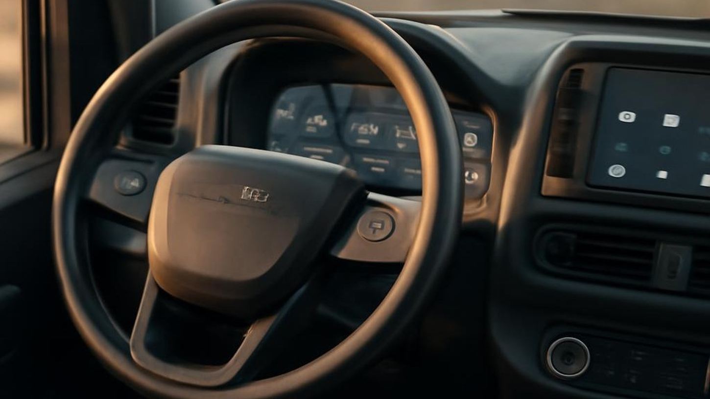 Современная кабина грузовика Урал Next с цифровыми системами