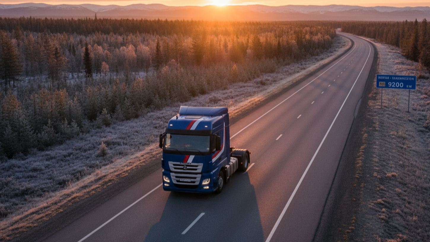 грузовик на федеральной трассе Москва—Владивосток