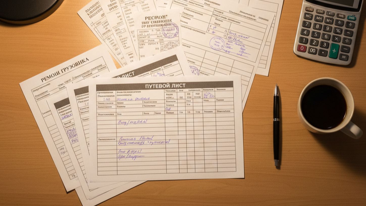 Документы по расходам грузоперевозчика на топливо и ремонт