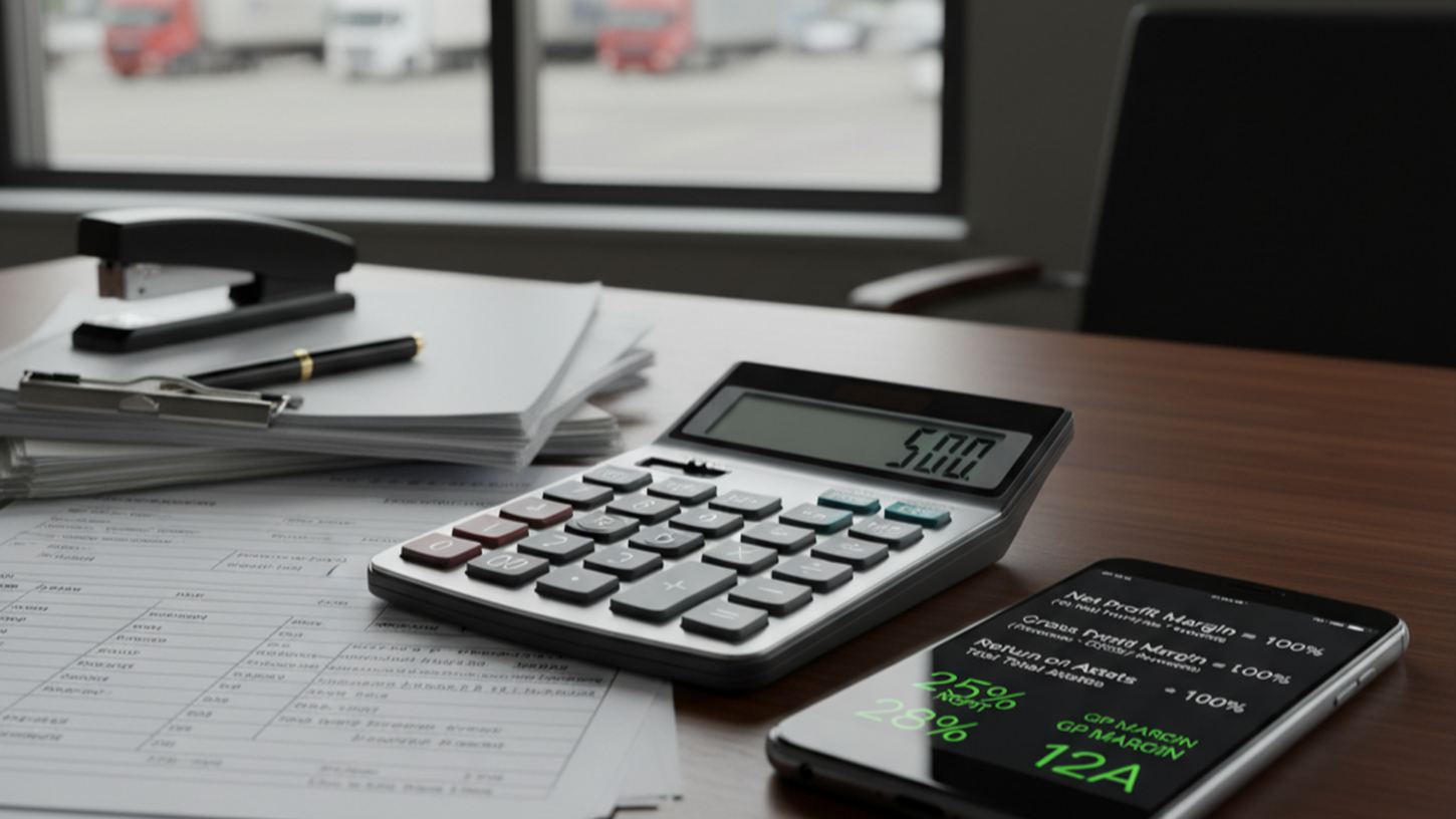 Финансовые расчёты прибыльности перевозок на рабочем столе транспортной компании